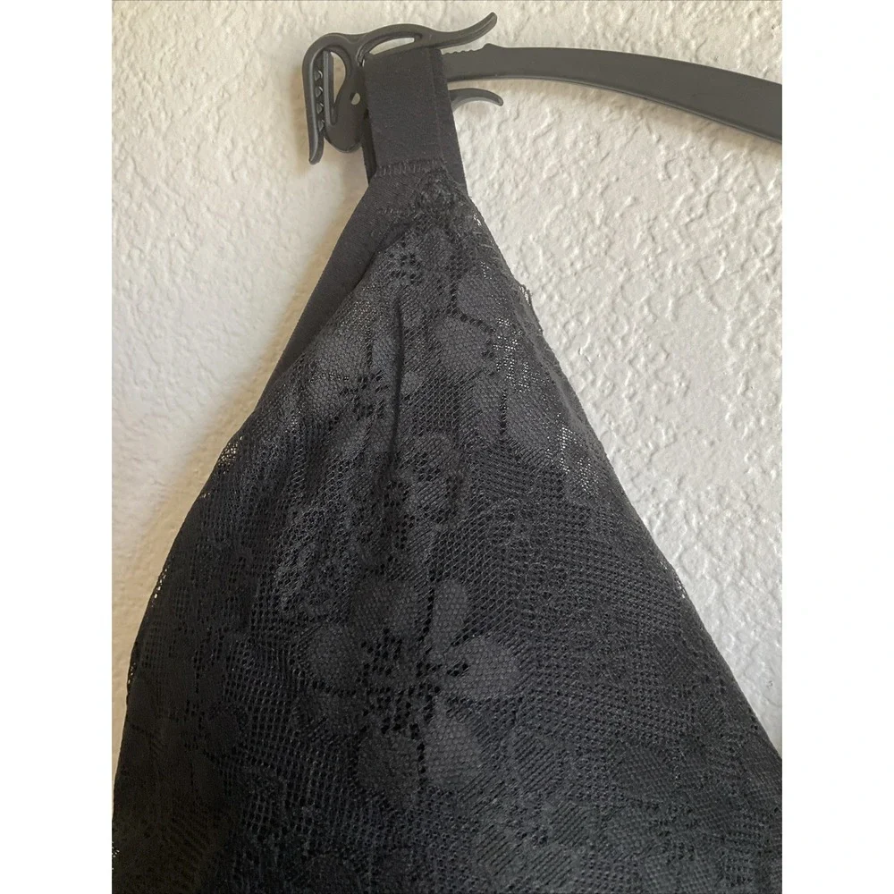 NWT No Boundaries Contour Lace Wirefree w/Removable‎ Pads Bralettes Black 3XL